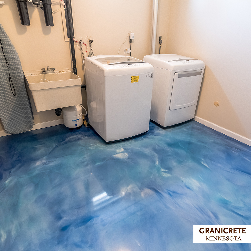 Ocean Blue Bachelor Pad Flooring